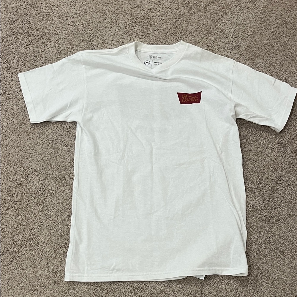 Brixton White and Red Short Sleeve Tee NWOT